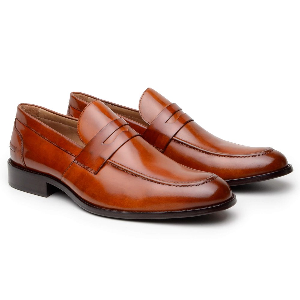 Sapato Masculino Loafer Verona Caramelo - GIANNO